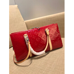 Replica Louis Vuitton Red Embossed Monogram Neo Triangle