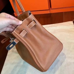 Replica Hermes Tan Birkin 30 Smooth Leather Palladium Hardware Bag