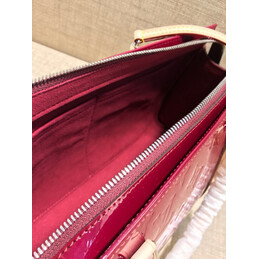 Replica Louis Vuitton Burgundy Patent Monogram Neo Triangle