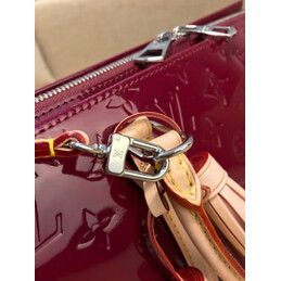 Replica Louis Vuitton Burgundy Patent Monogram Neo Triangle