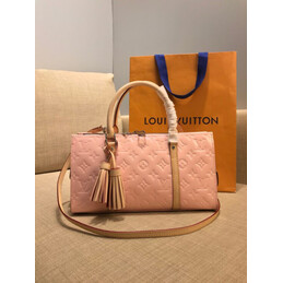 Replica Louis Vuitton Pale Pink Embossed Monogram Neo Triangle
