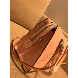 Replica Louis Vuitton Pale Pink Embossed Monogram Neo Triangle