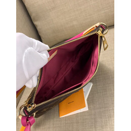 Replica Louis Vuitton Brown Monogram Multicolor Strap Lorette