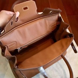 Replica Hermes Tan Birkin 30 Smooth Leather Palladium Hardware Bag
