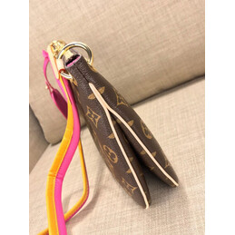 Replica Louis Vuitton Brown Monogram Multicolor Strap Lorette