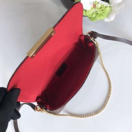 Replica Louis Vuitton Brown Damier Ebene Black Strap Favorite PM