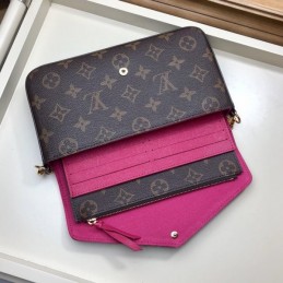Replica Louis Vuitton Brown Monogram Love Patch Felicie Pochette