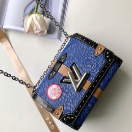 Replica Louis Vuitton Blue Graphic Twist MM Trunk
