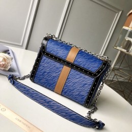Replica Louis Vuitton Blue Graphic Twist MM Trunk