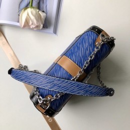 Replica Louis Vuitton Blue Graphic Twist MM Trunk