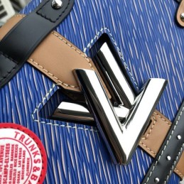 Replica Louis Vuitton Blue Graphic Twist MM Trunk