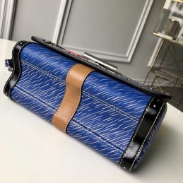 Replica Louis Vuitton Blue Graphic Twist MM Trunk