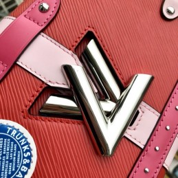 Replica Louis Vuitton Red Graphic Twist MM Trunk