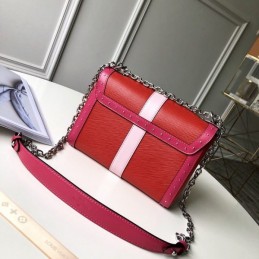 Replica Louis Vuitton Red Graphic Twist MM Trunk