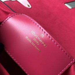 Replica Louis Vuitton Brown Monogram Pink Black Twist MM Trunk