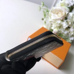 Replica Louis Vuitton Black White Monogram Character Zippy Coin Purse