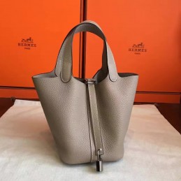 Replica Hermes Gray Picotin Lock 22 Bag