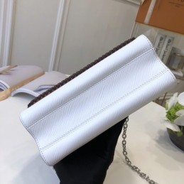 Replica Louis Vuitton White Floral Twist MM