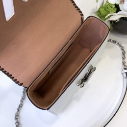 Replica Louis Vuitton White Floral Twist MM