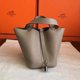 Replica Hermes Gray Picotin Lock 22 Bag