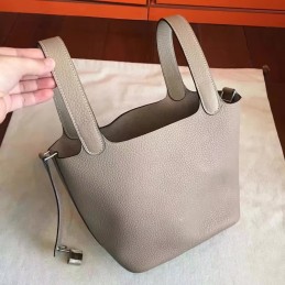 Replica Hermes Gray Picotin Lock 22 Bag