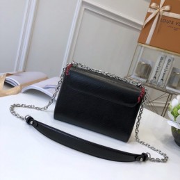 Replica Louis Vuitton Black Multicolor Floral Twist MM
