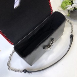 Replica Louis Vuitton Black Multicolor Floral Twist MM