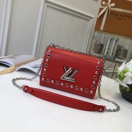 Replica Louis Vuitton Red Studded Twist MM