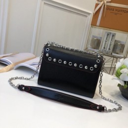 Replica Louis Vuitton Black Studded Twist MM