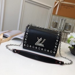 Replica Louis Vuitton Black Studded Twist MM