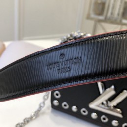 Replica Louis Vuitton Black Studded Twist MM