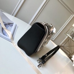 Replica Louis Vuitton Black White Heart Twist MM