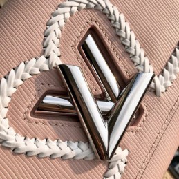 Replica Louis Vuitton Pale Pink White Heart Twist MM