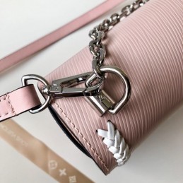 Replica Louis Vuitton Pale Pink White Heart Twist MM