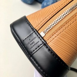 Replica Louis Vuitton Orange Black Trim Alma BB
