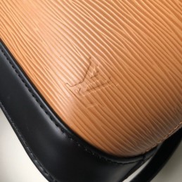 Replica Louis Vuitton Orange Black Trim Alma BB