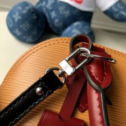 Replica Louis Vuitton Orange Black Trim Alma BB