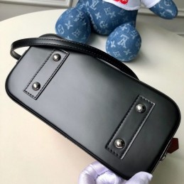 Replica Louis Vuitton Orange Black Trim Alma BB