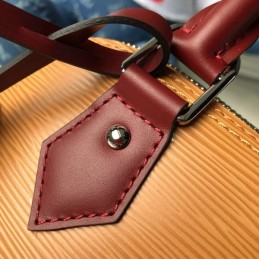 Replica Louis Vuitton Orange Black Trim Alma BB