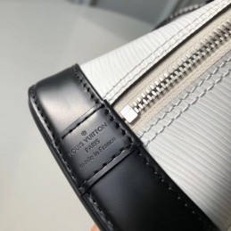 Replica Louis Vuitton White Black Red Stripe Alma BB