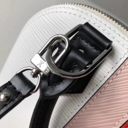 Replica Louis Vuitton White Black Red Stripe Alma BB
