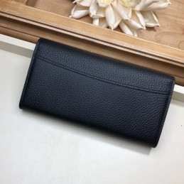 Replica Louis Vuitton Black Pink Flower Capucines Wallet