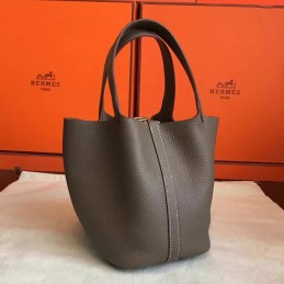 Replica Hermes Taupe Picotin Lock 22 Bag