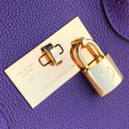 Replica Louis Vuitton Purple Textured Milla PM