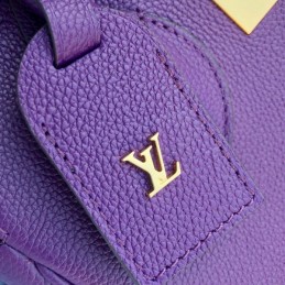 Replica Louis Vuitton Purple Textured Milla PM