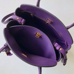Replica Louis Vuitton Purple Textured Milla PM