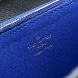 Replica Louis Vuitton Black Blue Sequin Capucines Wallet