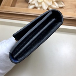 Replica Louis Vuitton Black Blue Sequin Capucines Wallet