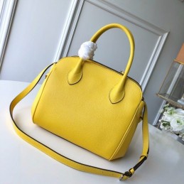 Replica Louis Vuitton Yellow Textured Milla PM