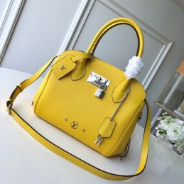 Replica Louis Vuitton Yellow Textured Milla PM